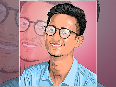 Cartoon portrait | Vector portrait