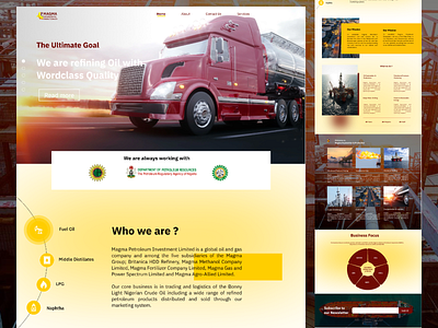 Magma Exploration & Production - Oil & Gas Design graphic design ui uiux webdesign website