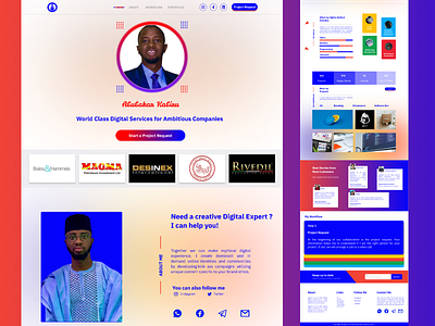 Portfolio Website Design - Abubakar Kabiru Abubakar branding ui uiux webdesign website
