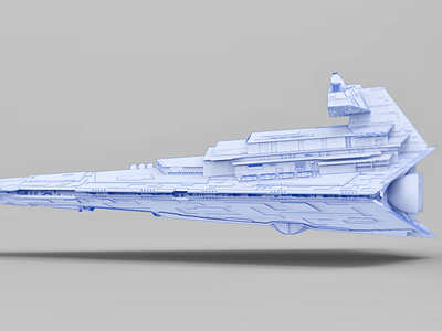 Venator Class Destroyer 3d design illustration ship space star wars ui ux