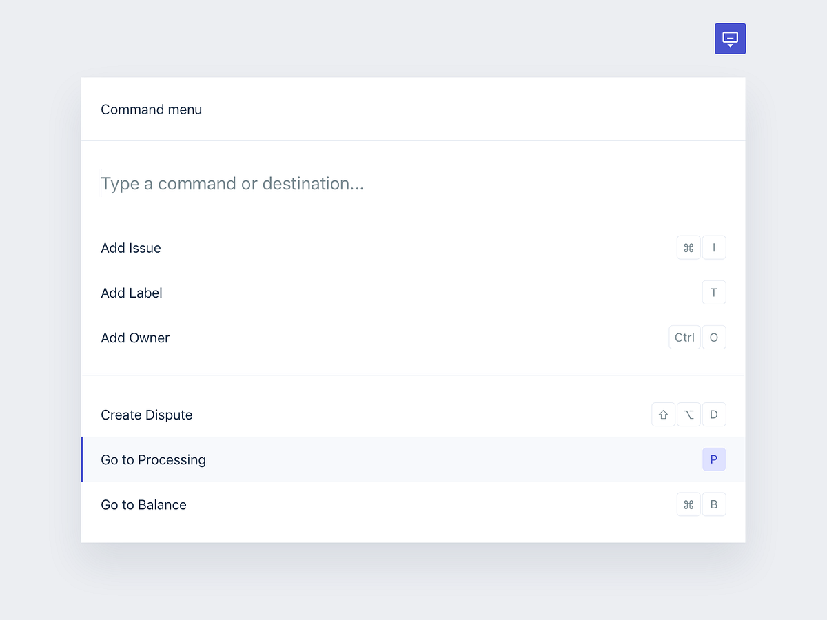 Keyboard Shortcuts by Leonardo Posada on Dribbble