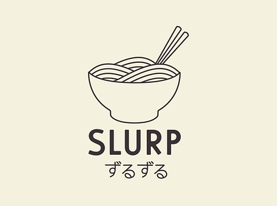 Slurp Ramen design food graphicdesign illustration logo ramen visual design visual identity