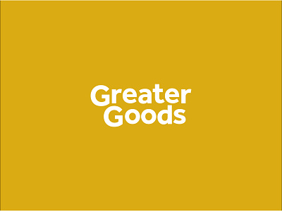 Greater Goods Wordmark branding branding design eco friendly graphicdesign logo package free sustainable living wordmark wordmark logo