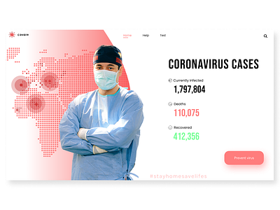 Covid-19 Webdesign Concept