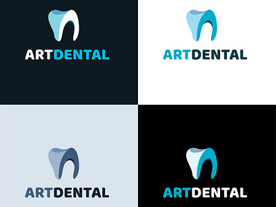 Logo for ArtDental adobe illustrator brandin branding clinic creative dental design illustration letterdesign logo