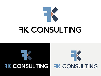 Logo for "FK Consulting" adobe illustrator branding design art idea illustration letter logo logodesign logomaker