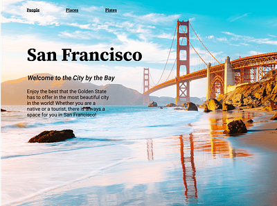 SF Landing Page daily ui 003 dailyui design