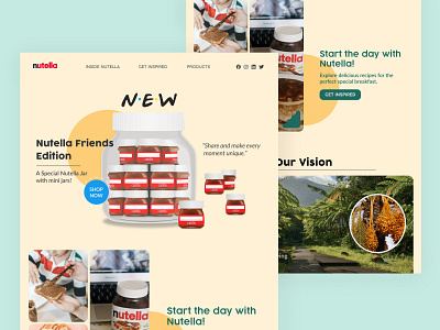 Homepage UI Redesign - Nutella