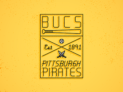 Bucs baseball font minimal pirates pittsburgh playoffs typography