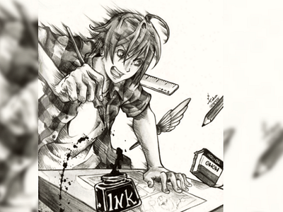 Mashiro Moritaka - Bakuman inspired anime bakuman fanart manga traditionalart