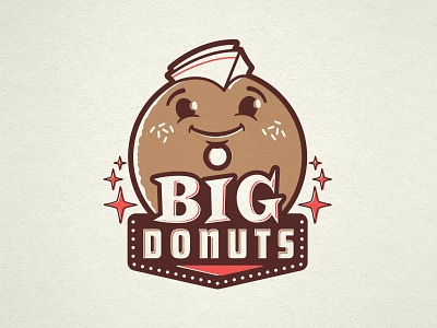Big Donuts Logo donut doughnut illustration logo