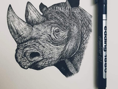 Fragments of Extinction hand drawn nature pointillism realistic drawing