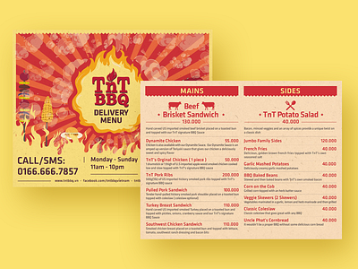 TnT BBQ's Menu