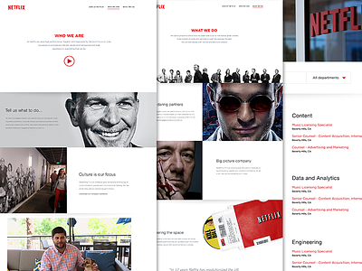 Netflix Jobs | WIP branding design identity movies netflix responsive series subscriptions television website