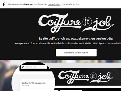 Coiffure Job - Landing page