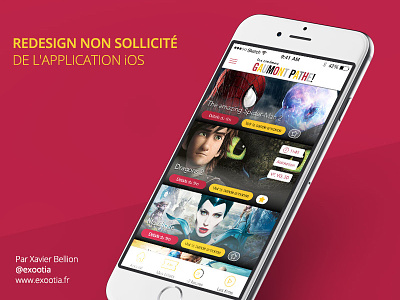 iOS Gaumont Cinema application cinema ios iphone mobile sketch sketch app