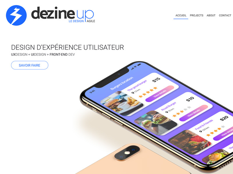 Portfolio Homepage web design webdesign uidesign ui uxdesign ux ios mockup responsive web portfolio website