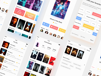 Filean app clean design film gradient ui