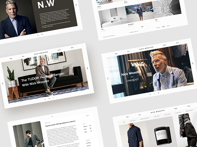 Nick Wooster clean design flat homepage interactive layout modern nick wooster press product subscribe web