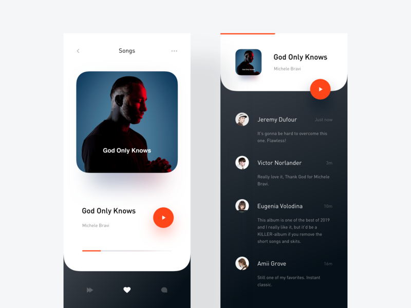 Albums & Comment Page by CRI$$ for Fireart Studio on Dribbble