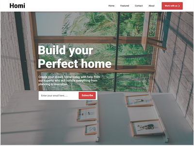 Homi home homepage house interior webdesign