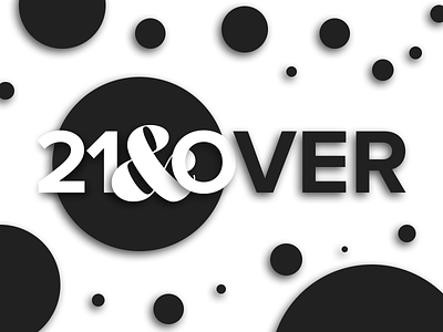 21 & Over branding design logo