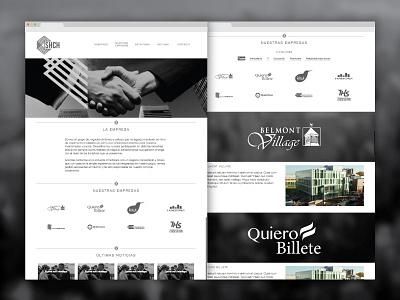 SHCH website black white corporate web design