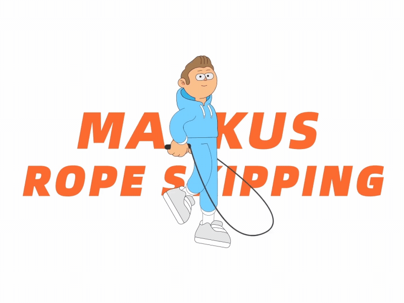Markus Rope skipping aep aftereffects character character animation jump rope motion design motion graphics motiongraphics rope skipping
