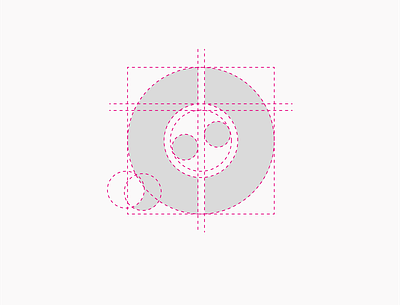 CoExistir Grid brand concept construction design grid logo logodesign logotype minimal pink symbol vector visual identity