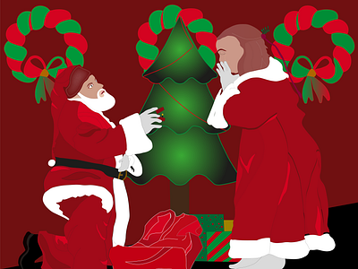 Santa's Christmas christmas design freelance graphic design illustration illustrator merry santa xmas