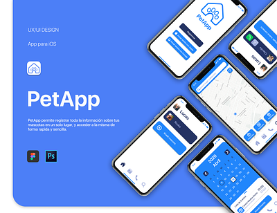 PetApp - App for your pets app figma figmadesign photoshop ui uidesign uiux ux