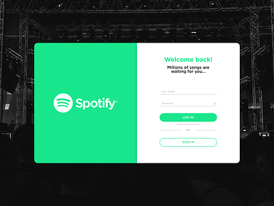 Daily UI #001 - Sign up (Spotify) app daily 100 challenge daily001 dailyui figma figmadesign sign up ui signup screen sing up screen uidesign