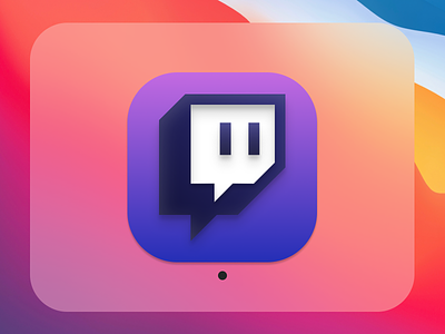 Dayli UI #005 - Icon Design (Twitch for MacOS Big Sur) app apple bigsur daily 100 challenge figma figmadesign icon iconography mac macos icon ui uidesign