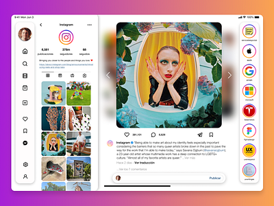 Daily UI #006 - User Profile app apple daily 100 challenge figma figmadesign instagram ipad ui uidesign uiux