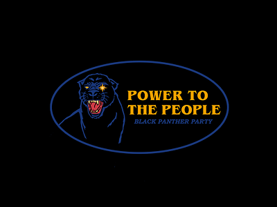 BLACK PANTHER POWER artwork blacklivesmatter branding design graphicdesign illustration street art streetwear