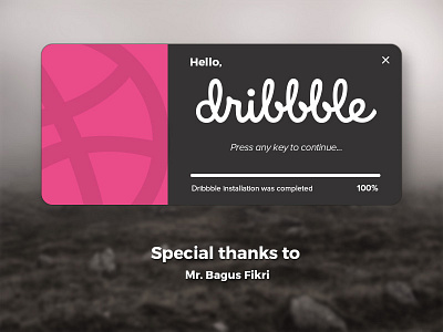 Dribbble Installer appreciated completed debut gonzu gonzucraft installed invitation simple ui