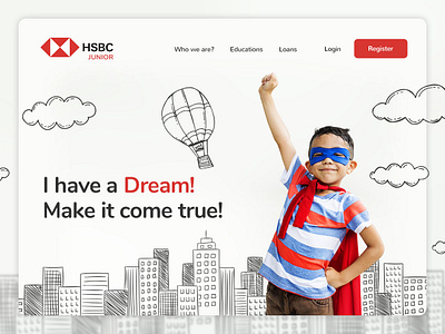 Bank for Kids Concept bank banking gonzu hsbc junior kid kids ui design