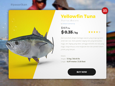 Fish Marketplace Yellowfin Tuna ecommerce fish marketplace product sea ui web ui website website