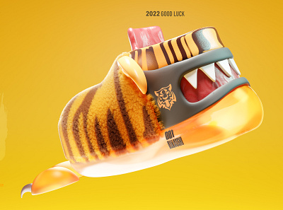 tiger 3d animation branding graphic design logo