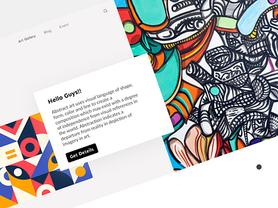 The Art Gallary WebDesign bigicolang design figma illustration ui uiux web