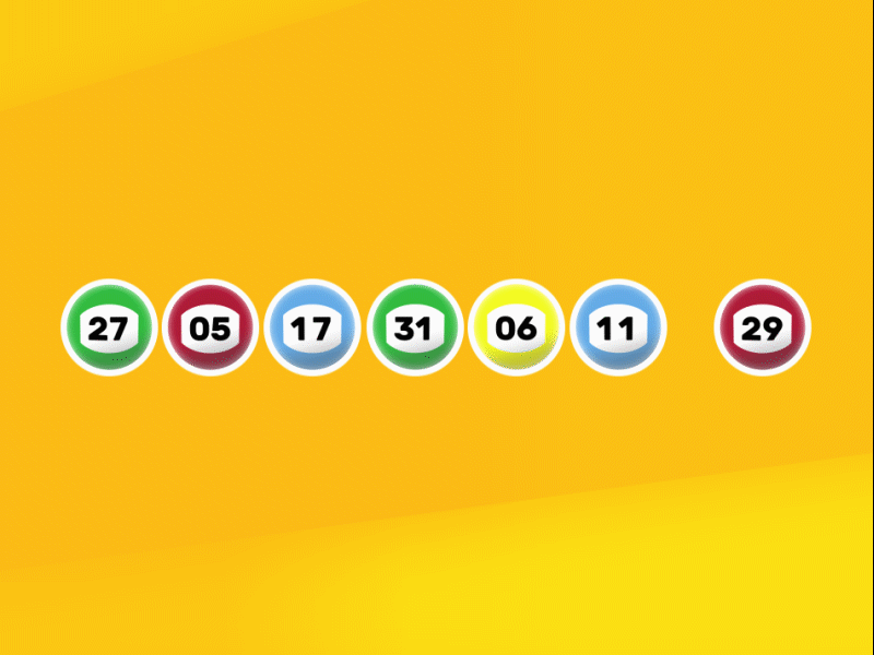 Lotto Carousel after effects animation carousel lottery lotto numbers