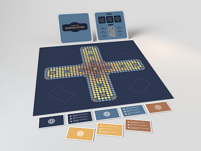 Wonderlust Board Game - Components board board game cards city illustration rules travel