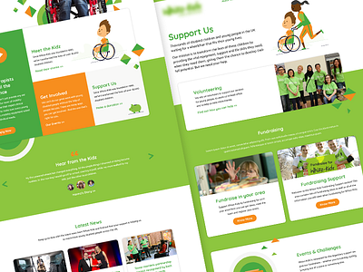 Layout Exploration for a Charity Website charity illustration layout website wheelchair