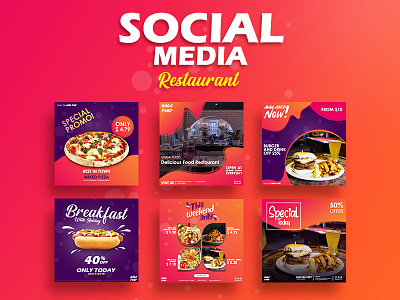 Restaurant instagram banner instagram post restaurant social media