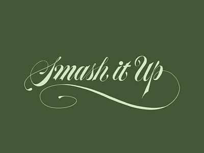 Smash It Up 36daysoftype adobe custom custom type expression illustrator letter lettering script type
