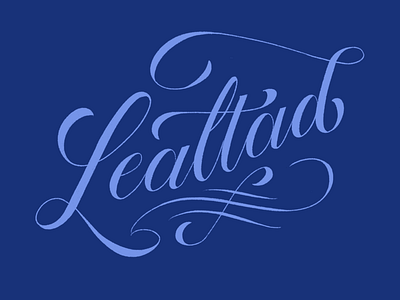 Lealtad Tattoo lettering