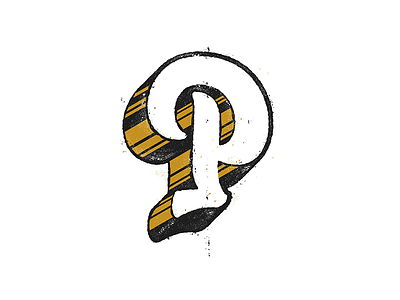 P 36daysoftype adobe art colours custom type dribbble expression illustration illustrator instagram letter lettering