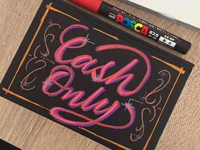 💸 custom type handmade lettering posca sketch