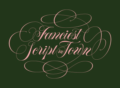 Fanciest script in town letter lettering script spencerian