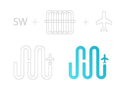 SW Visa Consultancy Logo branding consultancy logo graphic design logo sw logo visa